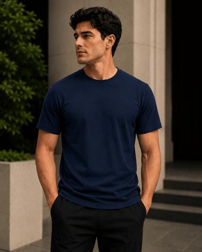 Plain Regular Fit T-Shirt | Core Solids Collection