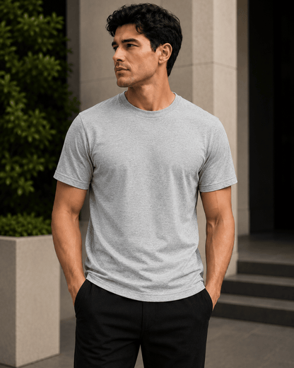 Plain Regular Fit T-Shirt | Core Solids Collection