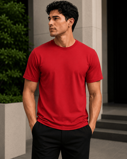 Plain Regular Fit T-Shirt | Core Solids Collection