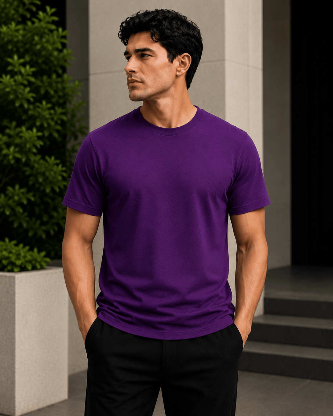 Plain Regular Fit T-Shirt | Core Solids Collection